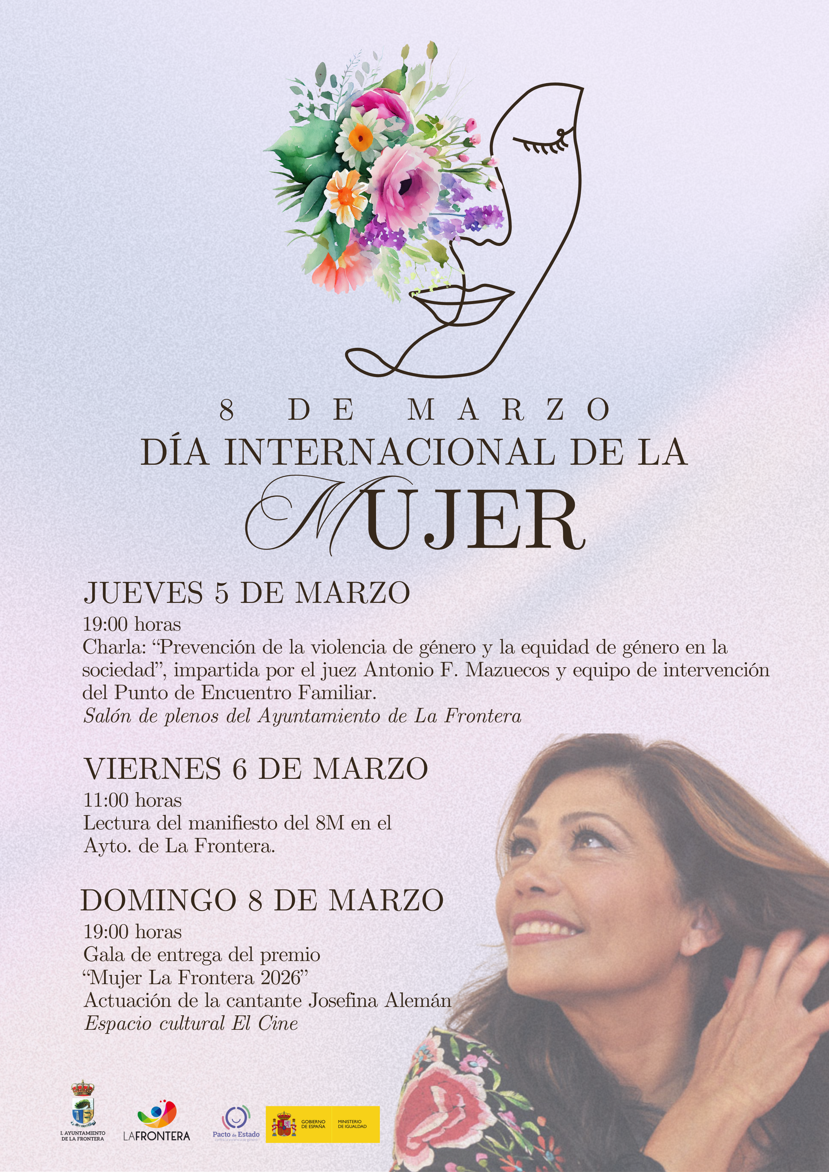 La cantante Josefina Alemán participará en los actos del Día de la Mujer en La Frontera